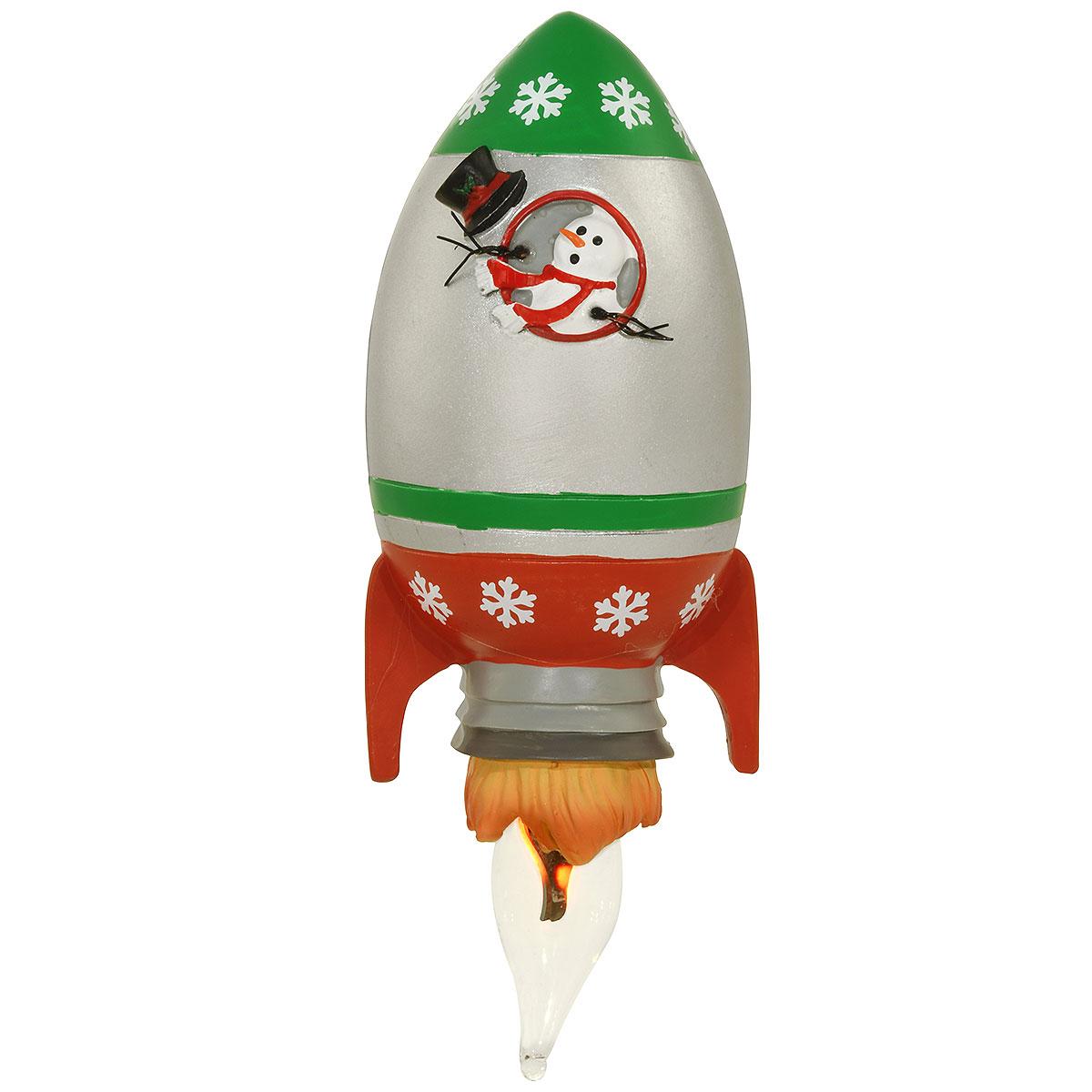 Rocket Ship Snowman Flicker Flame