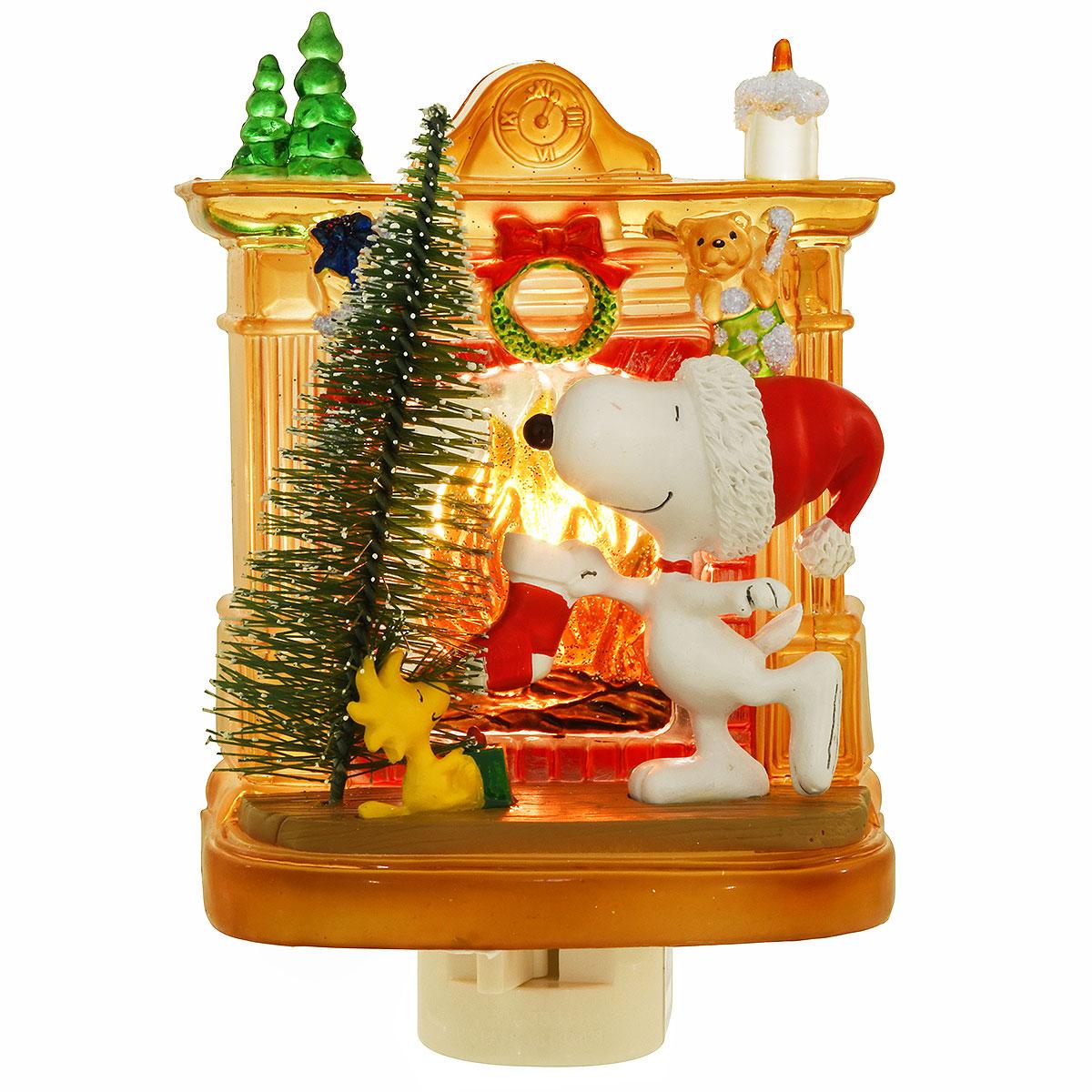 Peanuts Snoopy Fireplace Nightlight