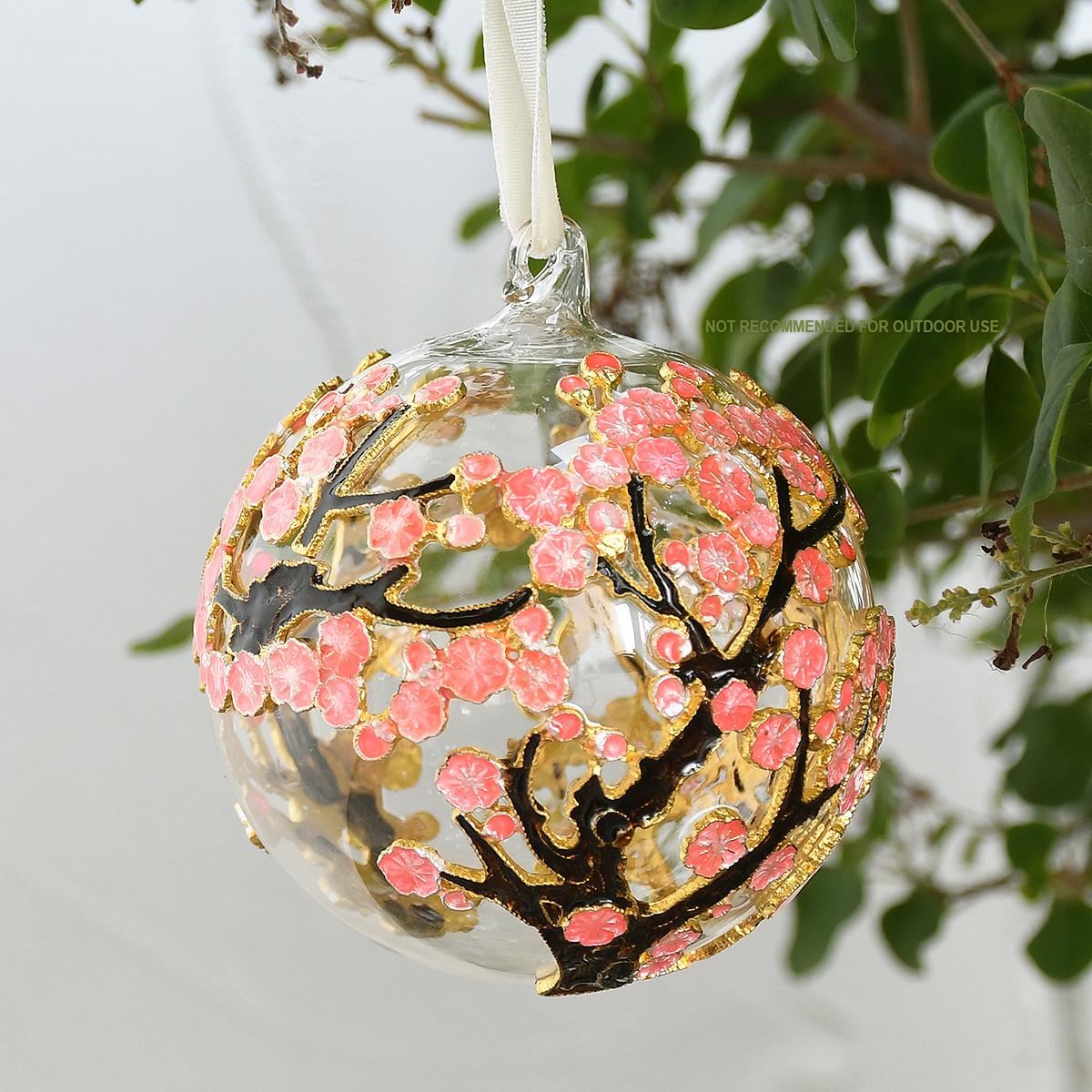 Cherry Blossoms Cloisonne Ornament