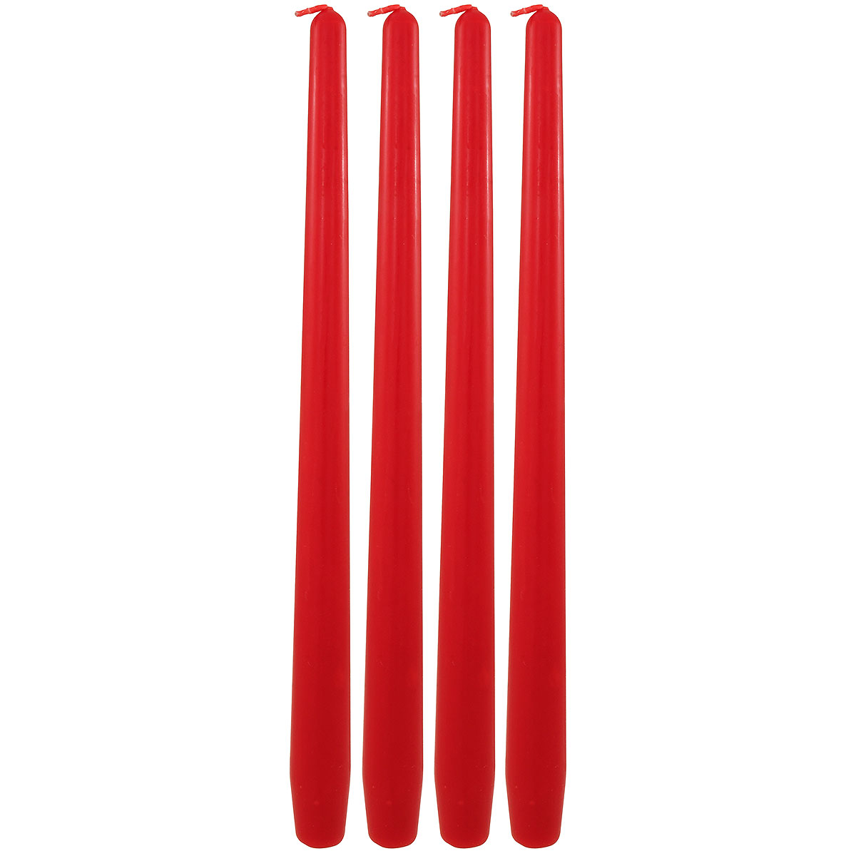 12 Inch Red Taper Candle Set Of 4