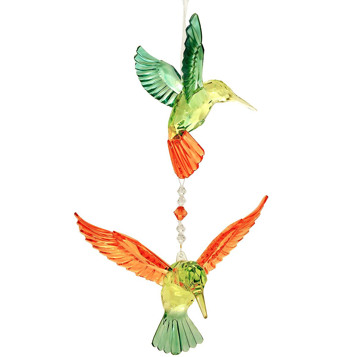 Hummingbird Double Green And Orange