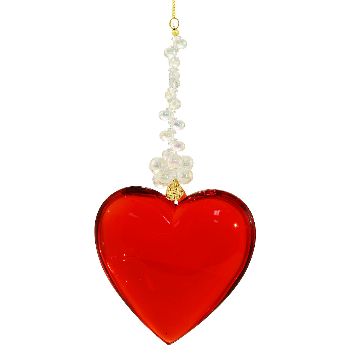 Red Heart Acrylic Ornament