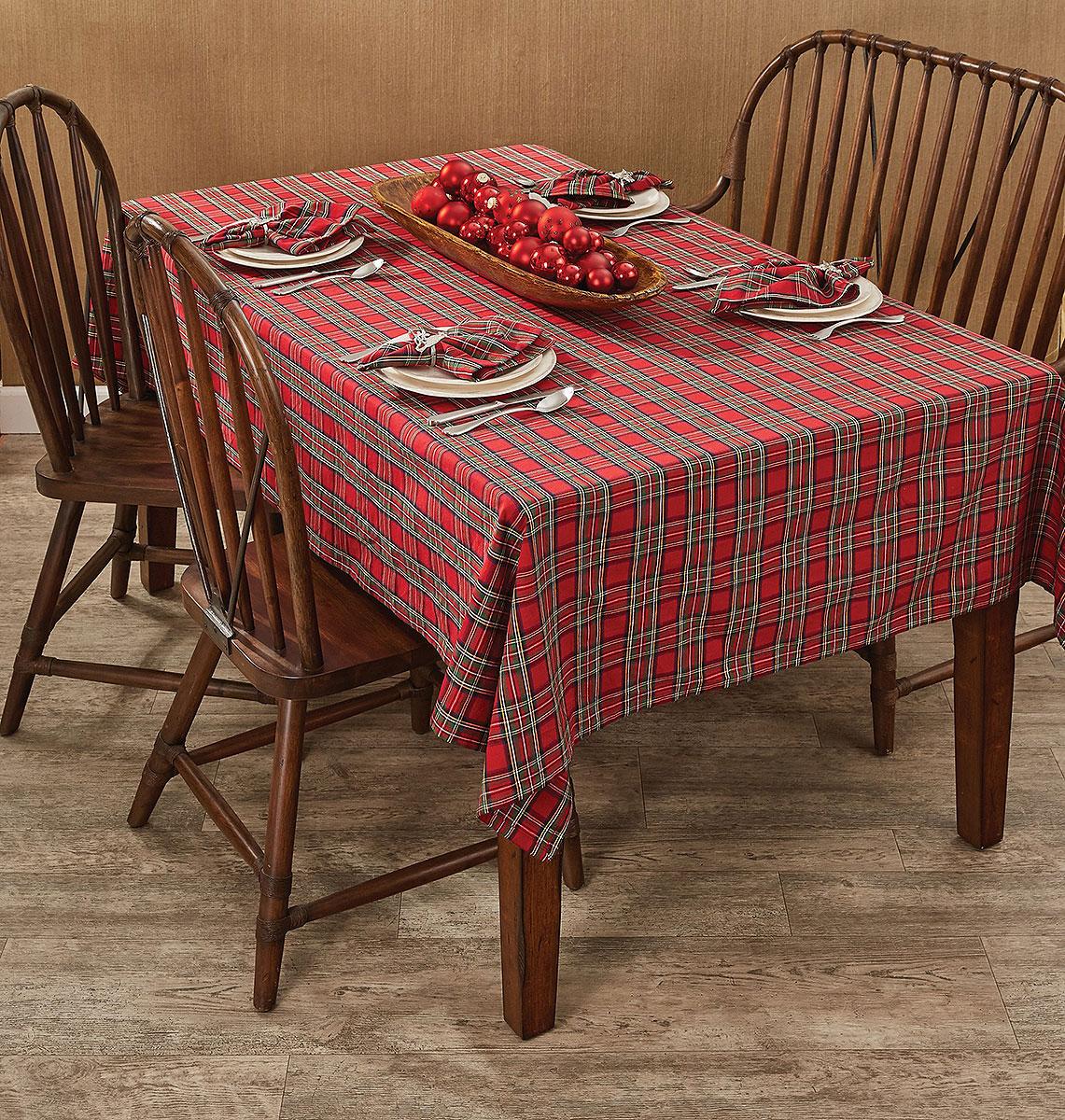 Regal Tartan Tablecloth 60" x 80"