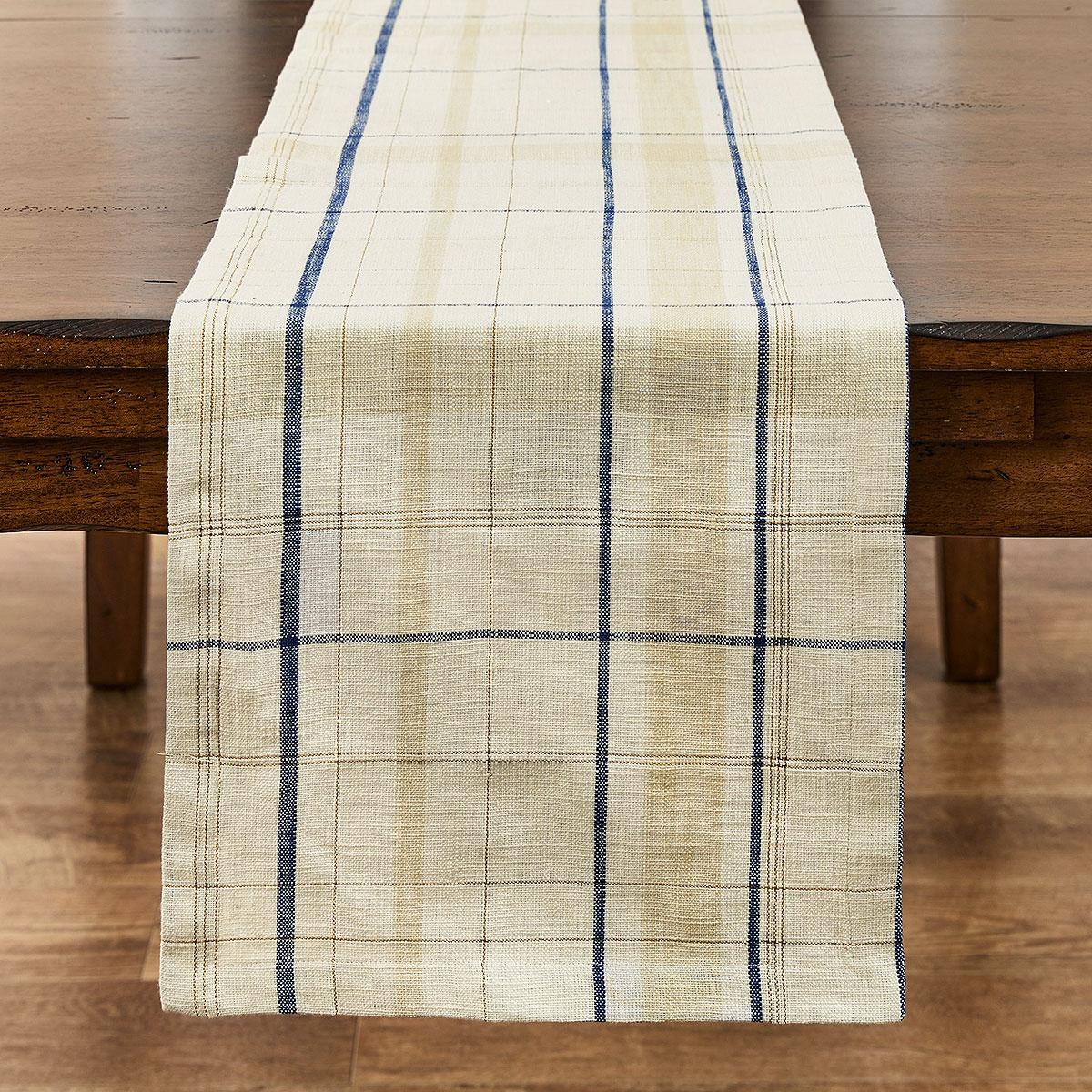 Glad Tidings Plaid Table Runner