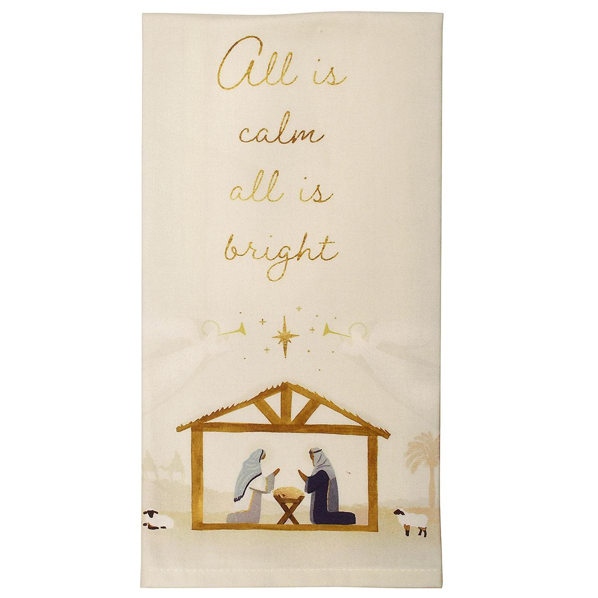 All Is Bright Cotton Dish Towel