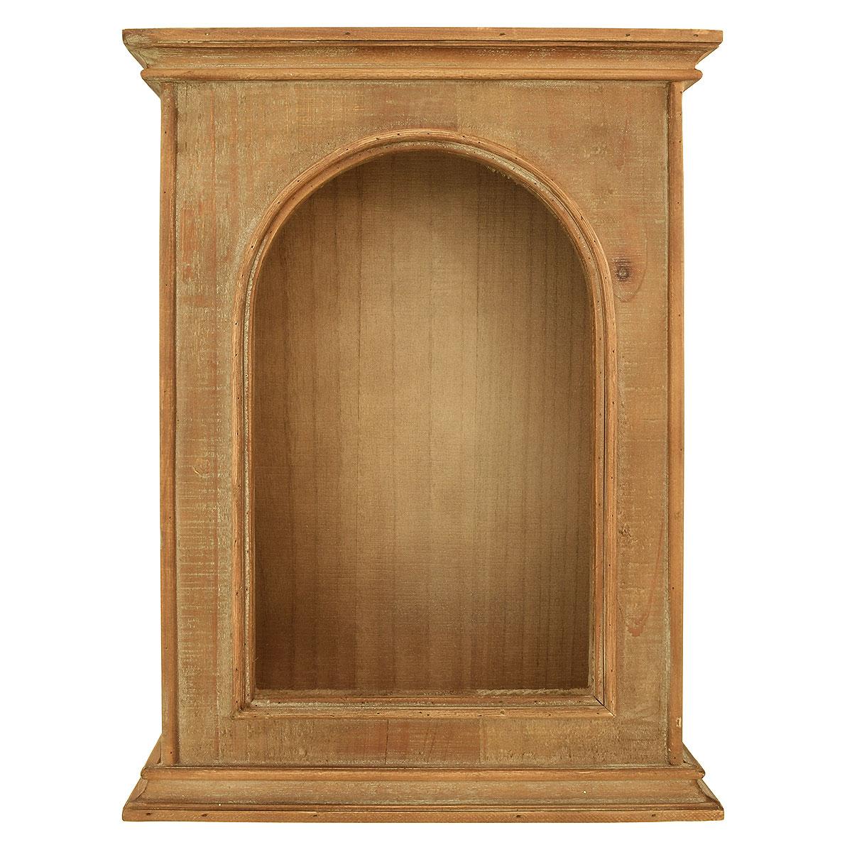 15.75 Inch Curio Mini Wood Cabinet