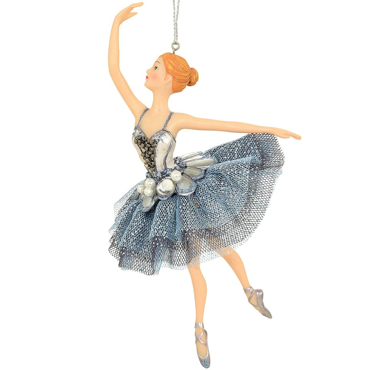 Ballerina In Silver Dress Ornament