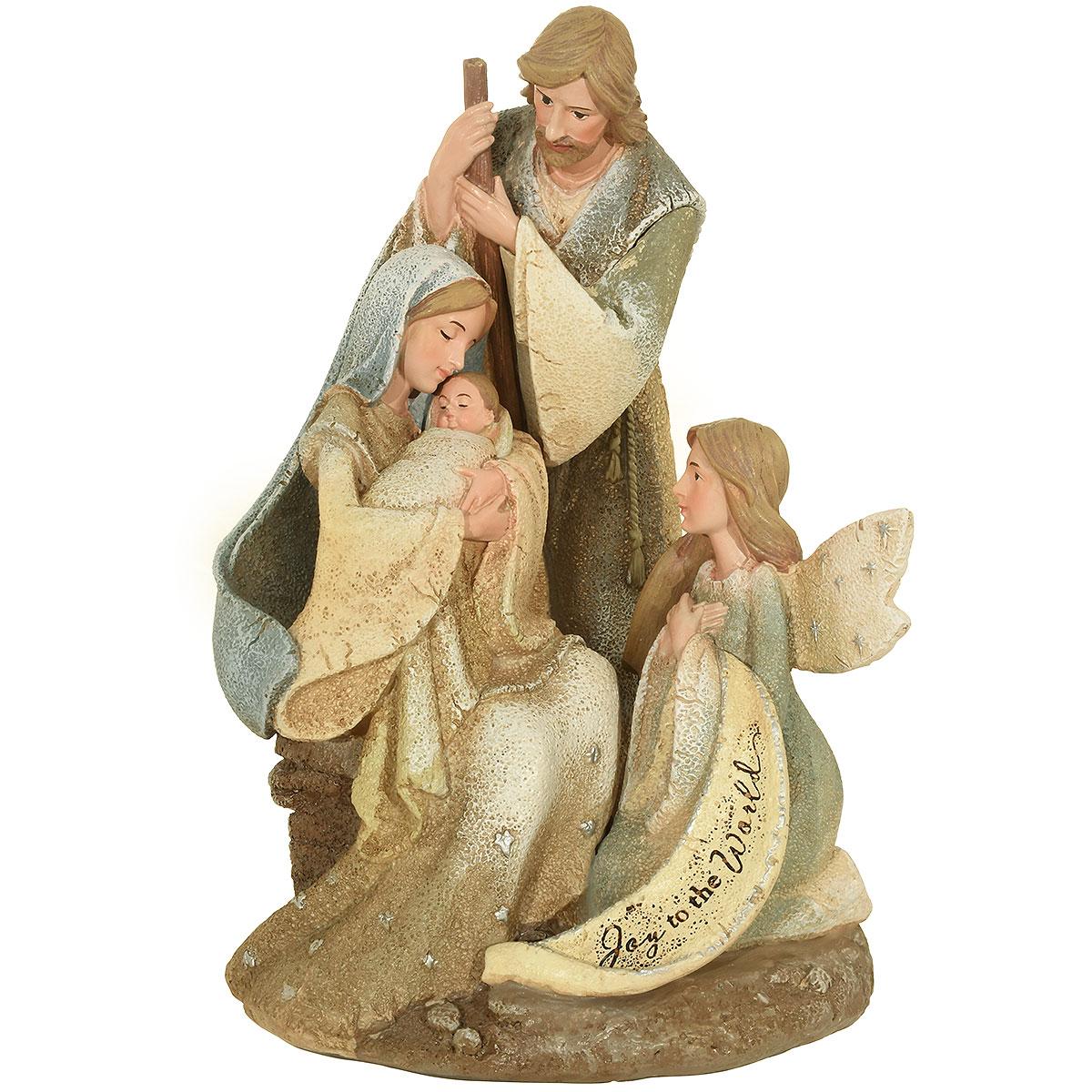 Holy Family With Kneeling Angel