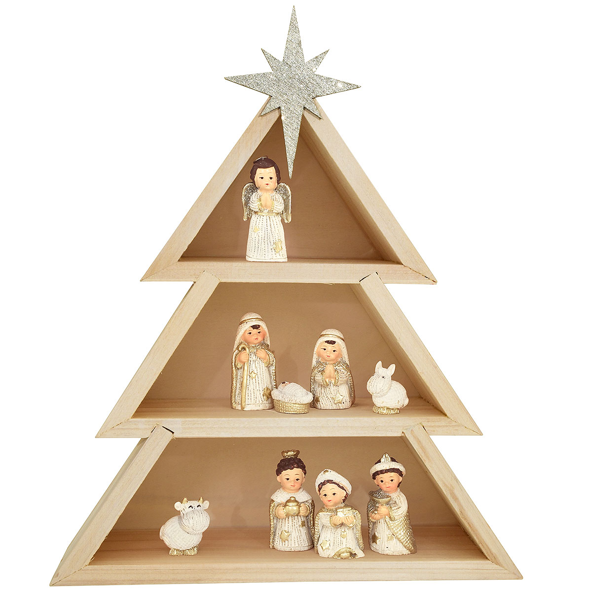 Tree Nativity Decor Set Of 10