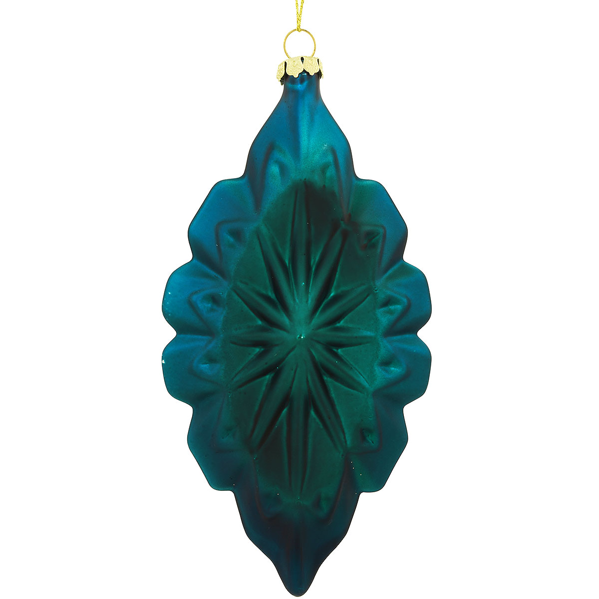 Peacock 6 Inch Glass Ornament