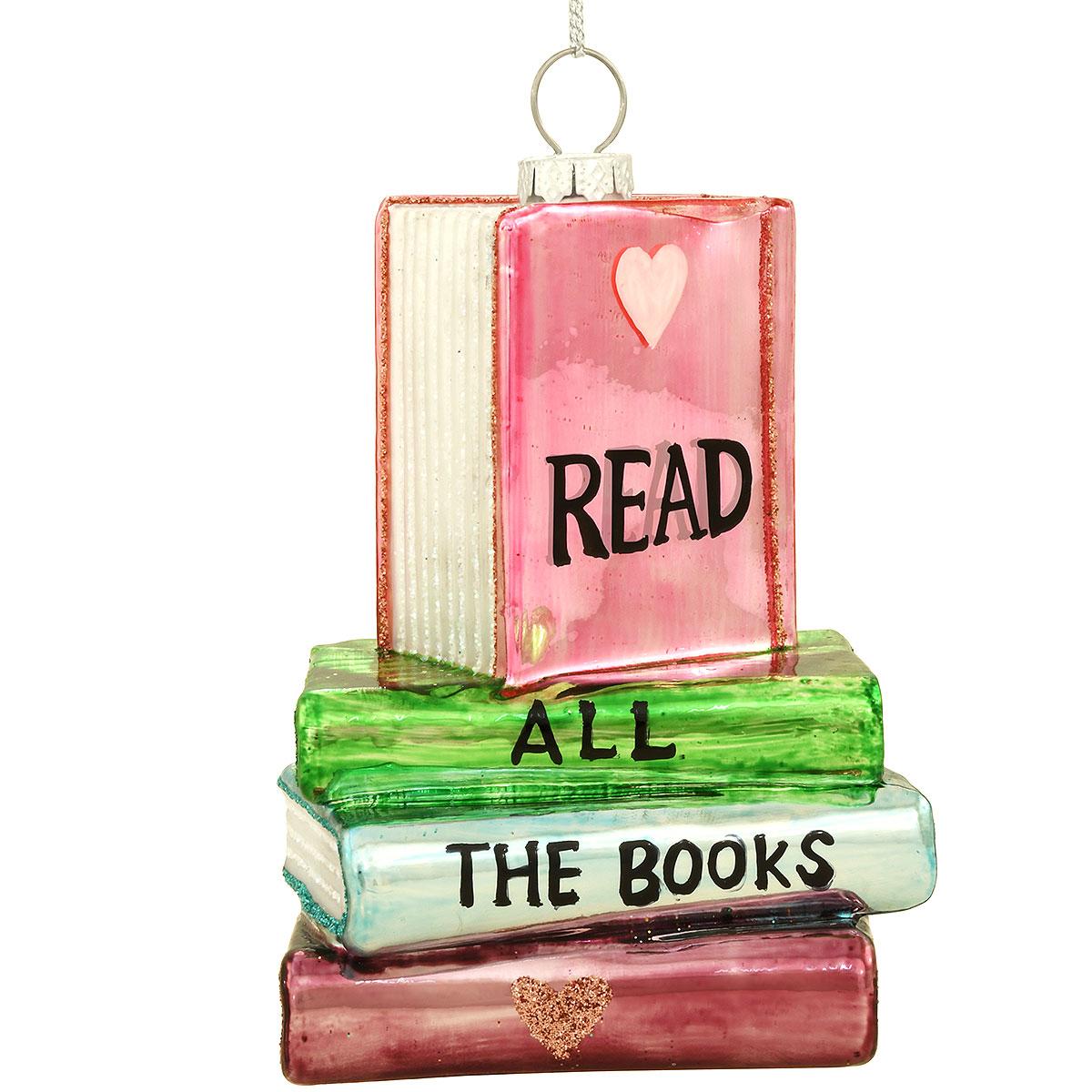 Read All The Books Stack Ornament