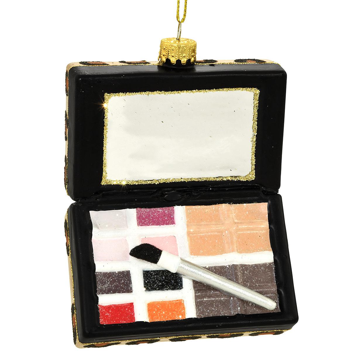 Make Up Box Glass Ornament