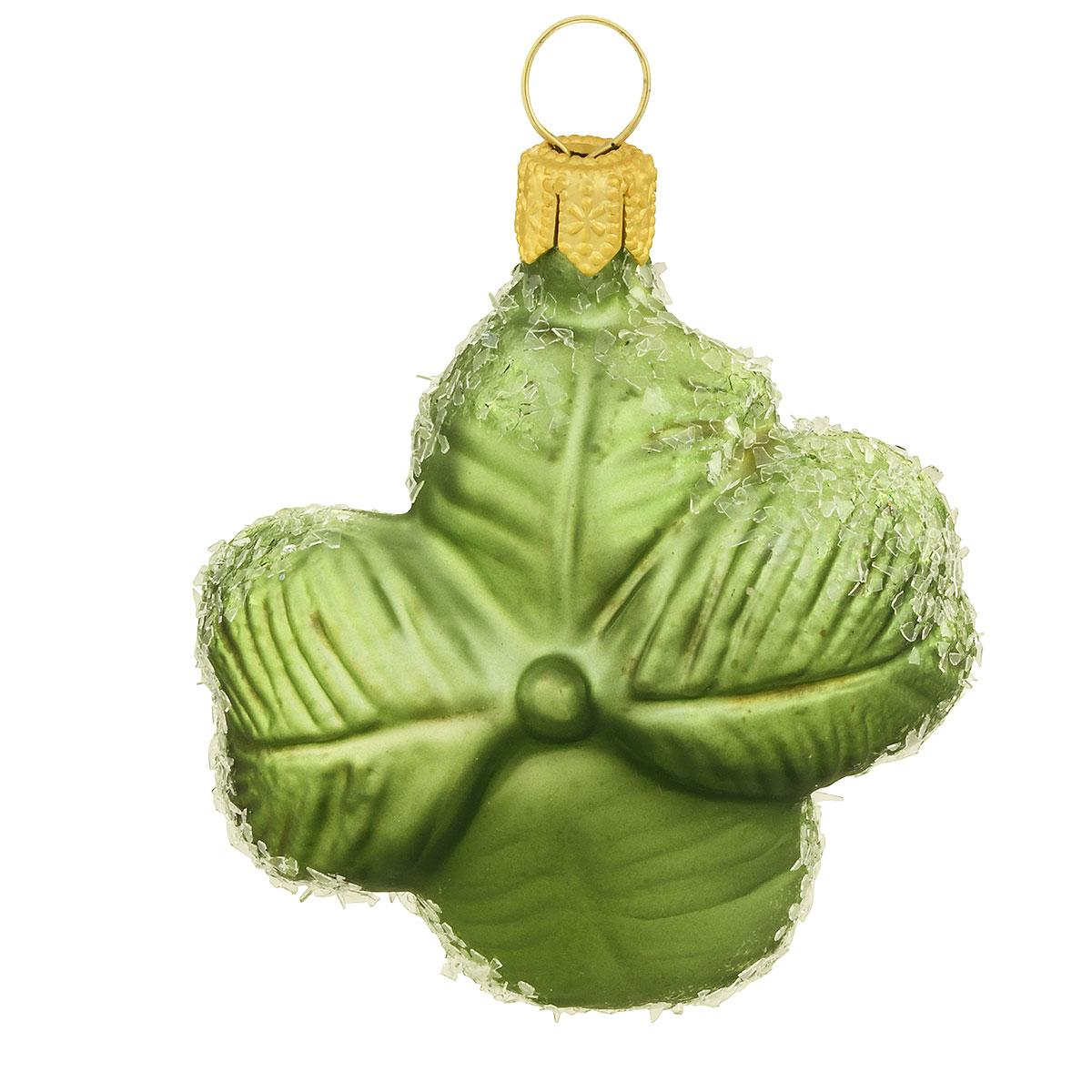 Four Leaf Clover Glass Ornament