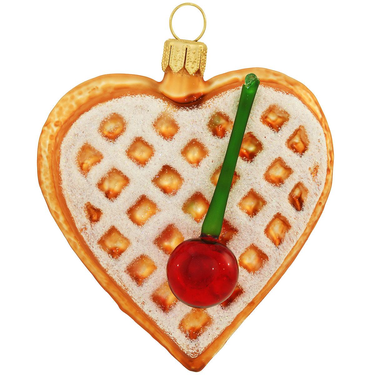 Waffle Glass Ornament