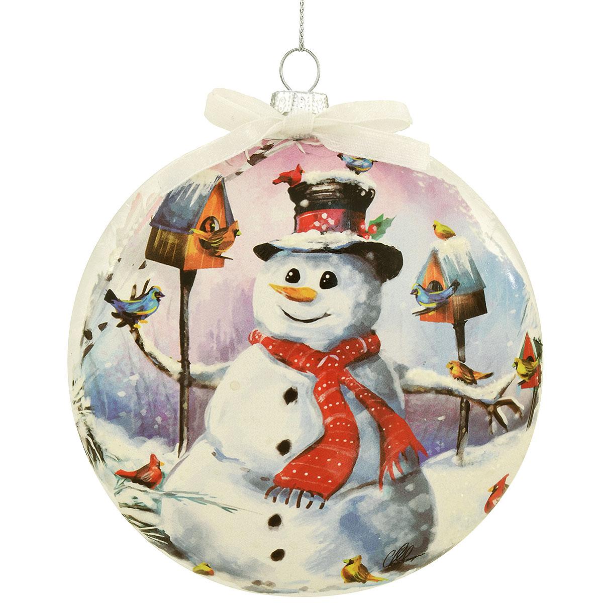 Winter Snowman Luminary Ornament