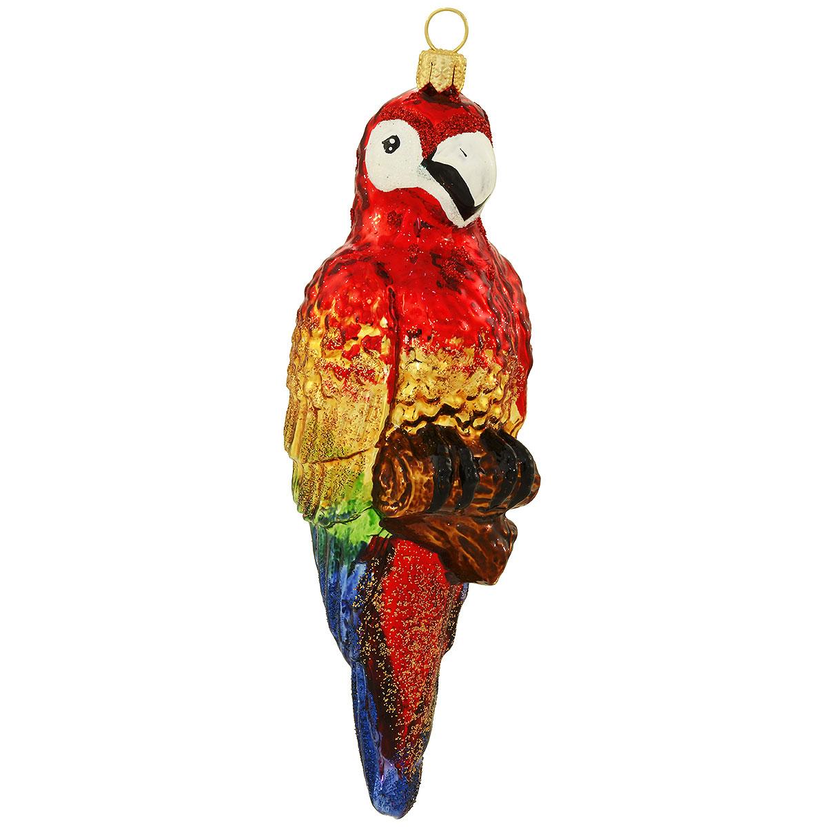 Parrot Glass Ornament