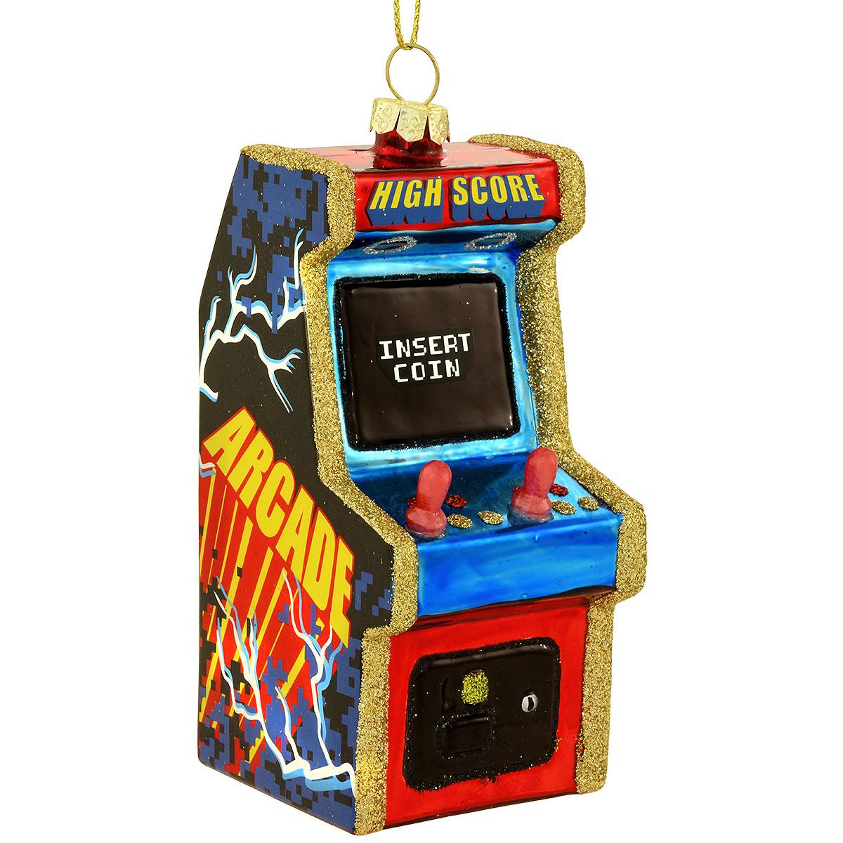 Arcade Game Glass Ornament