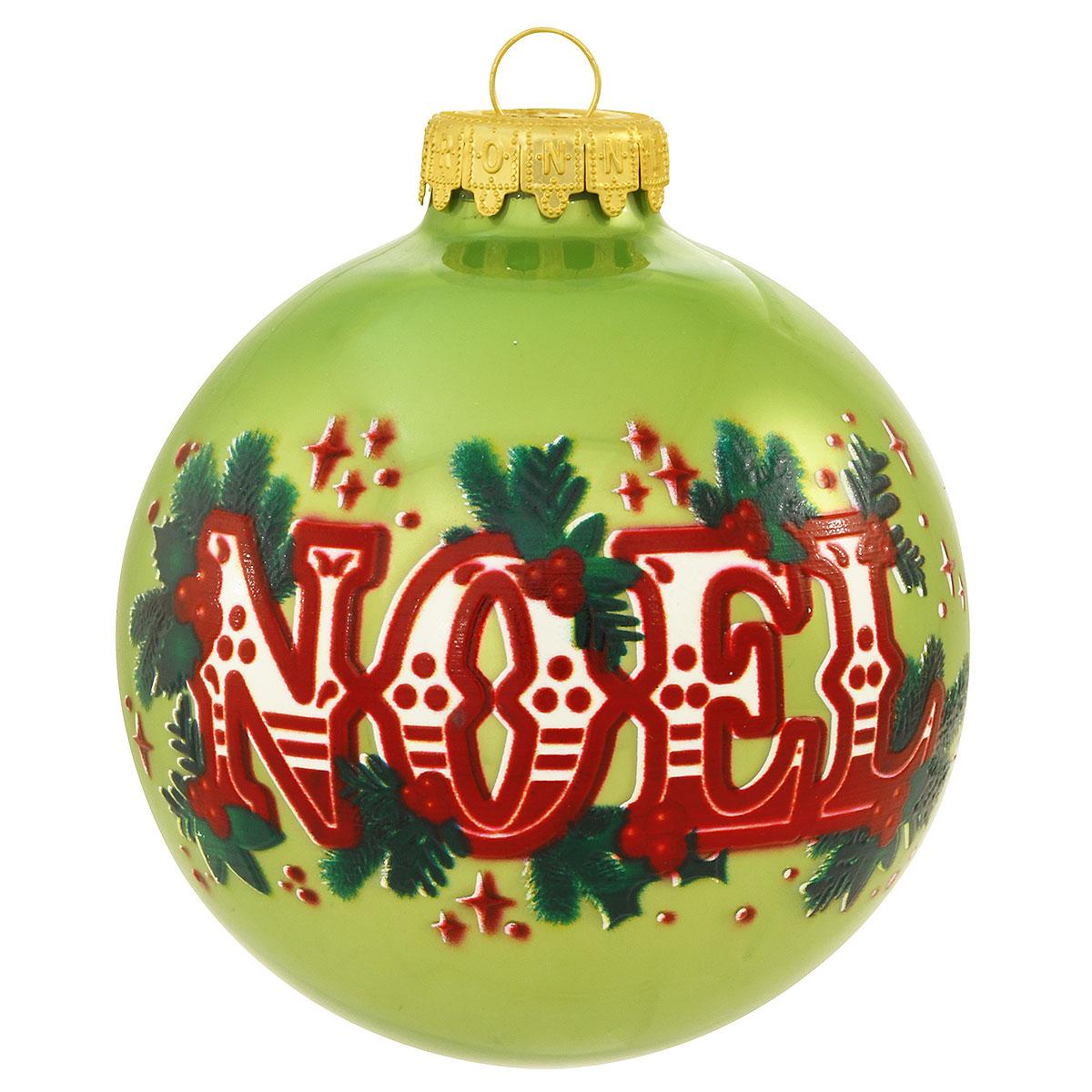 Noel 3 Inch Glass Ornament