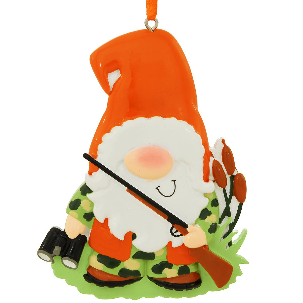 Personalized Gnome Hunter Ornament