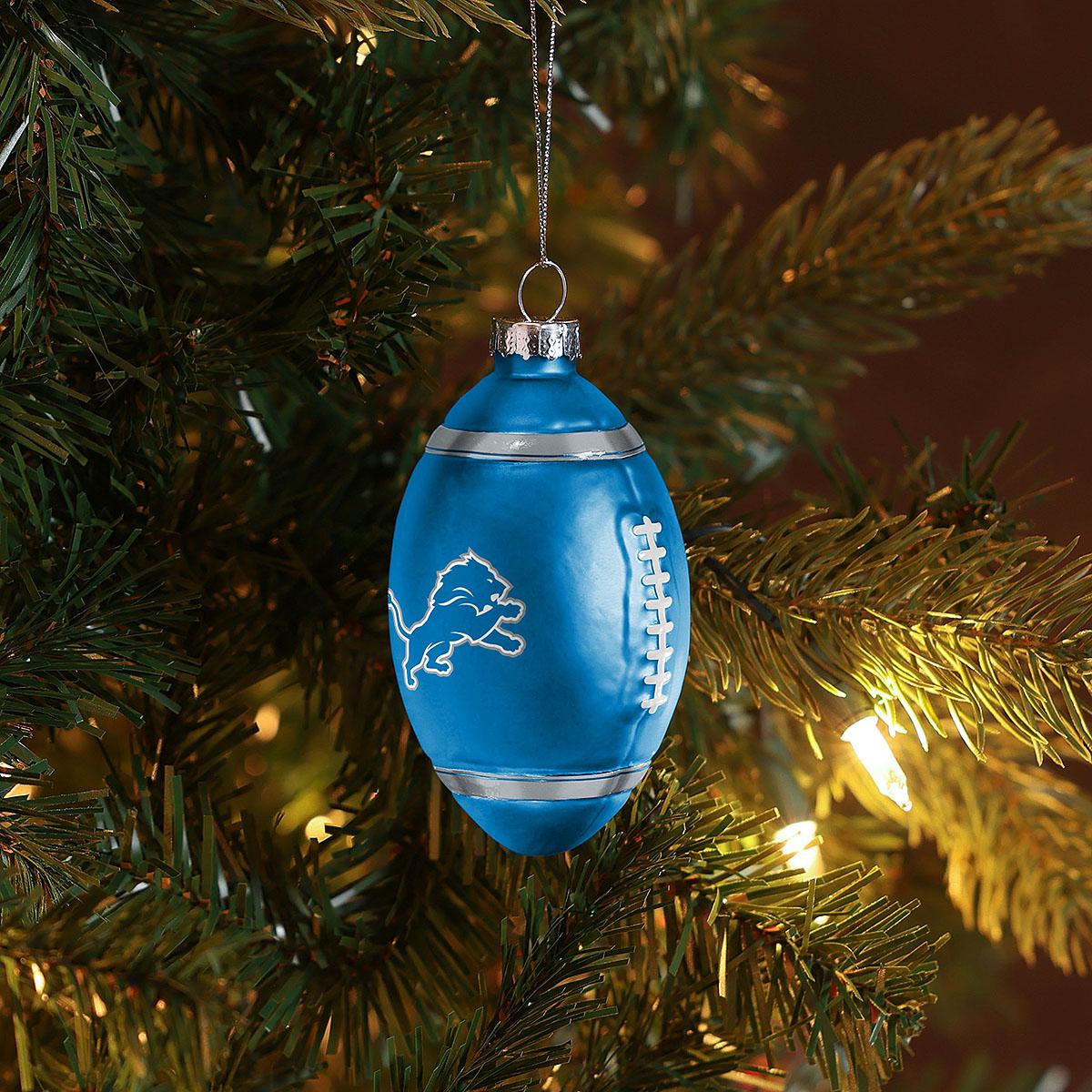 Detroit Lions Football Ornament