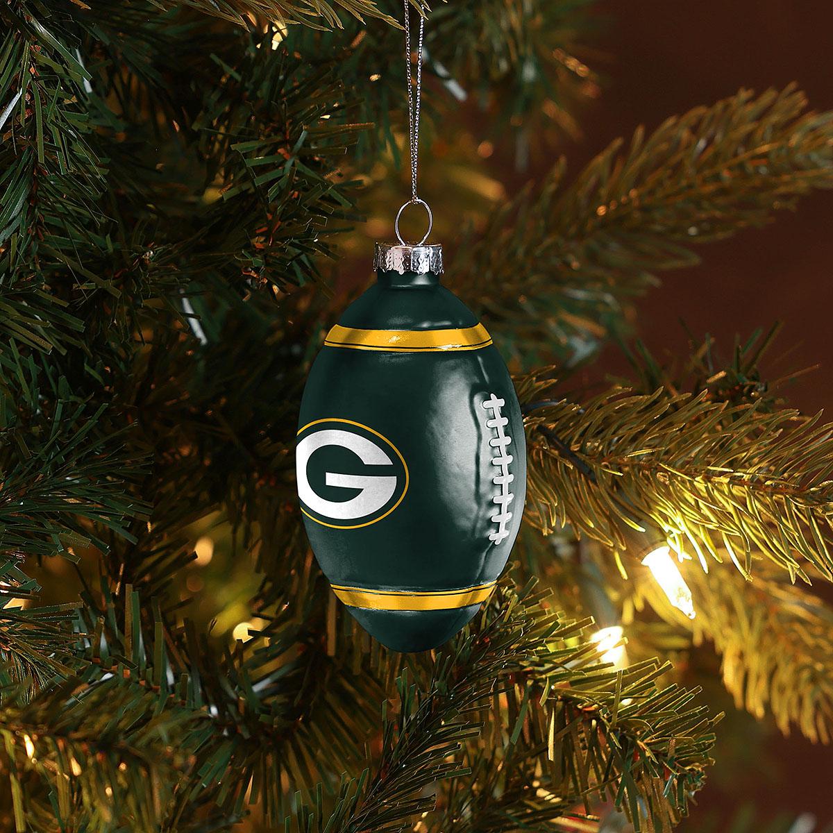 Green Bay Packers Football Ornament