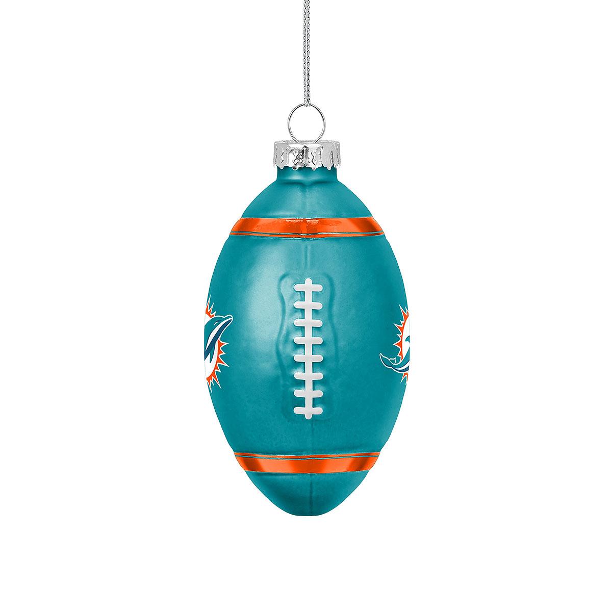 Miami Dolphins Football Ornament