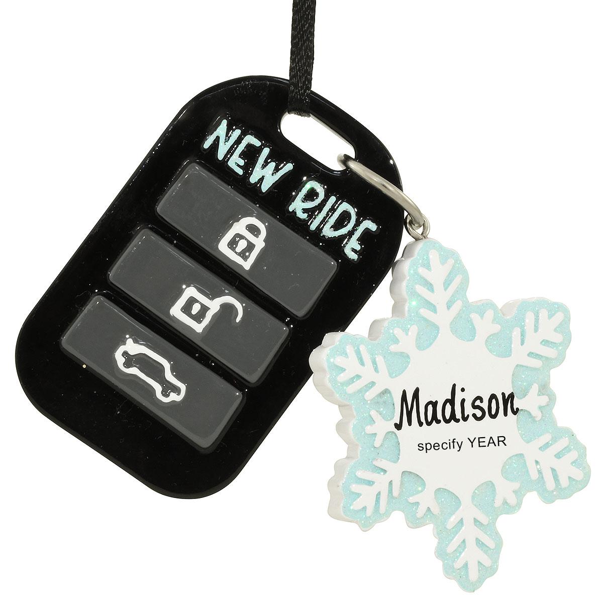 Personalized New Ride Key Fob