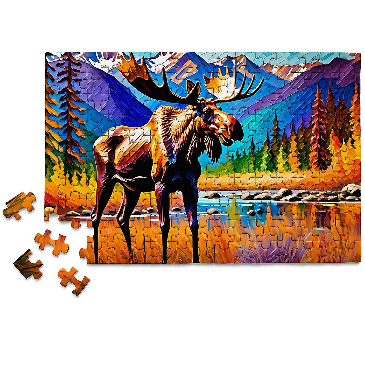 Colorful Moose Micro Puzzle