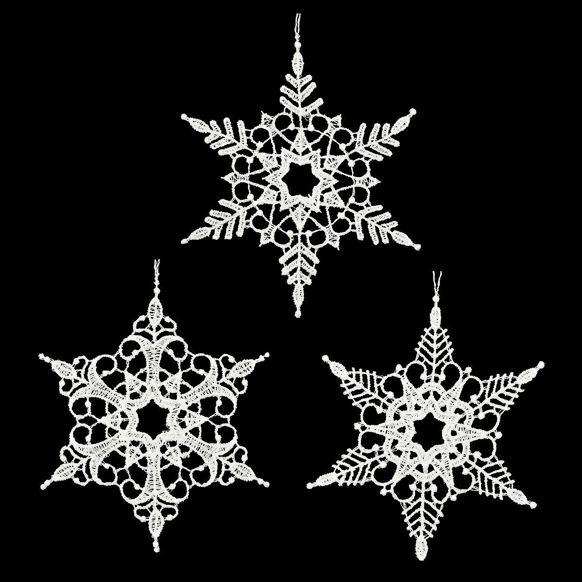 Snowflake Star Lace Trio Set